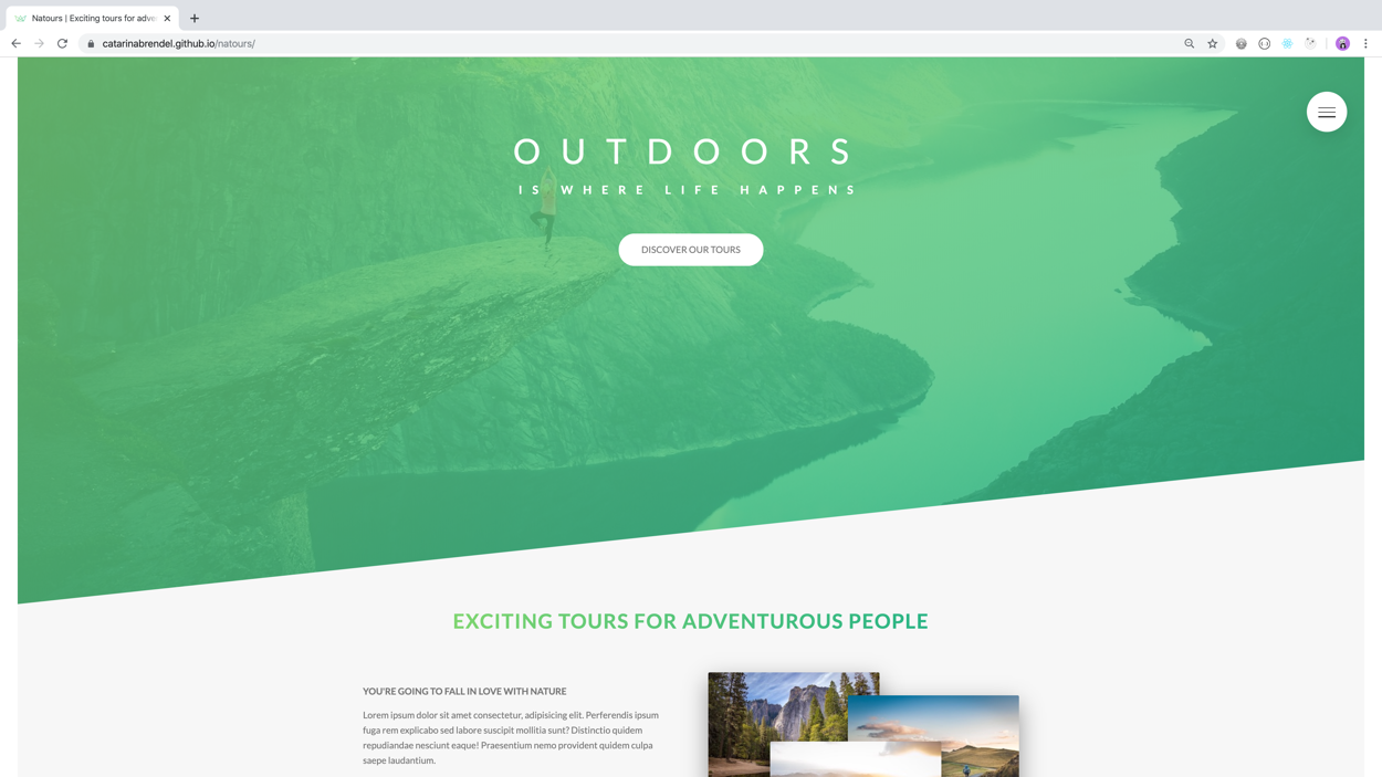 Natours Sample Page